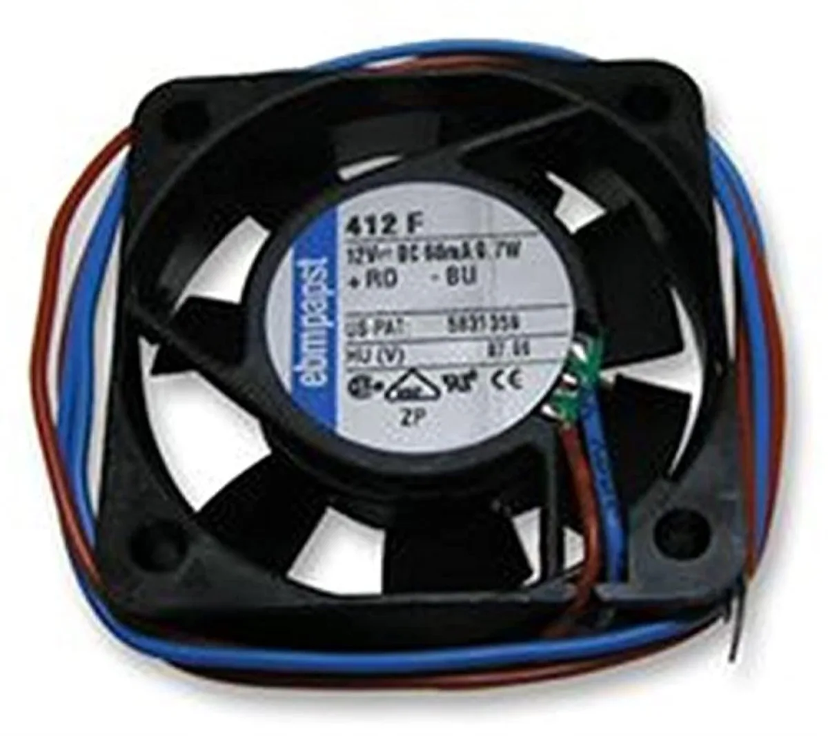 Ebm-Papst Ebm-Papst 412F Case Fan 12V .7W 5400RPM 4.7CFM 22.1dB — product photo