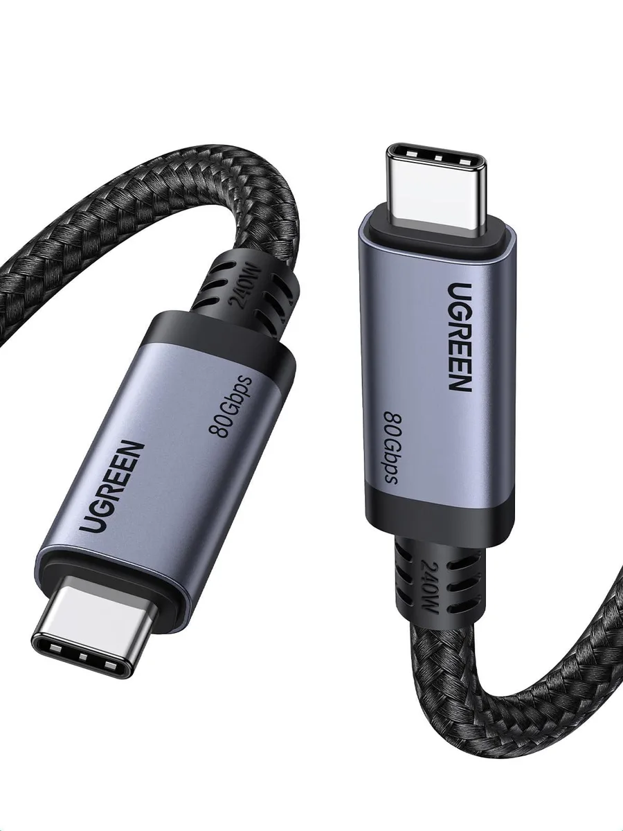 Vszerda Vszerda USB C to USB C Cable 240W 80Gbps USB4 Gen4 3.3ft Black — product photo