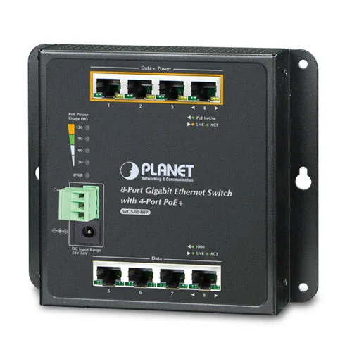 PLANET PLANET WGS-804HP 8-port Gigabit network switch 4-port PoE+ — product photo