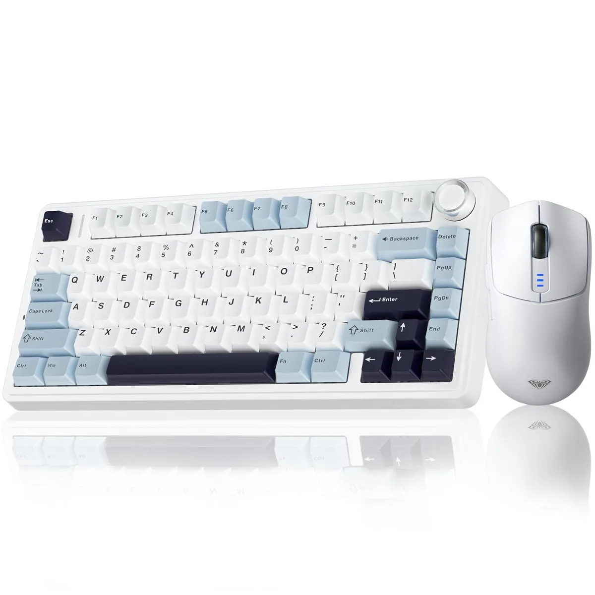 Vszerda Vszerda F75 75% Wireless Mechanical Keyboard + SC580 Wireless Gaming Mouse White — product photo