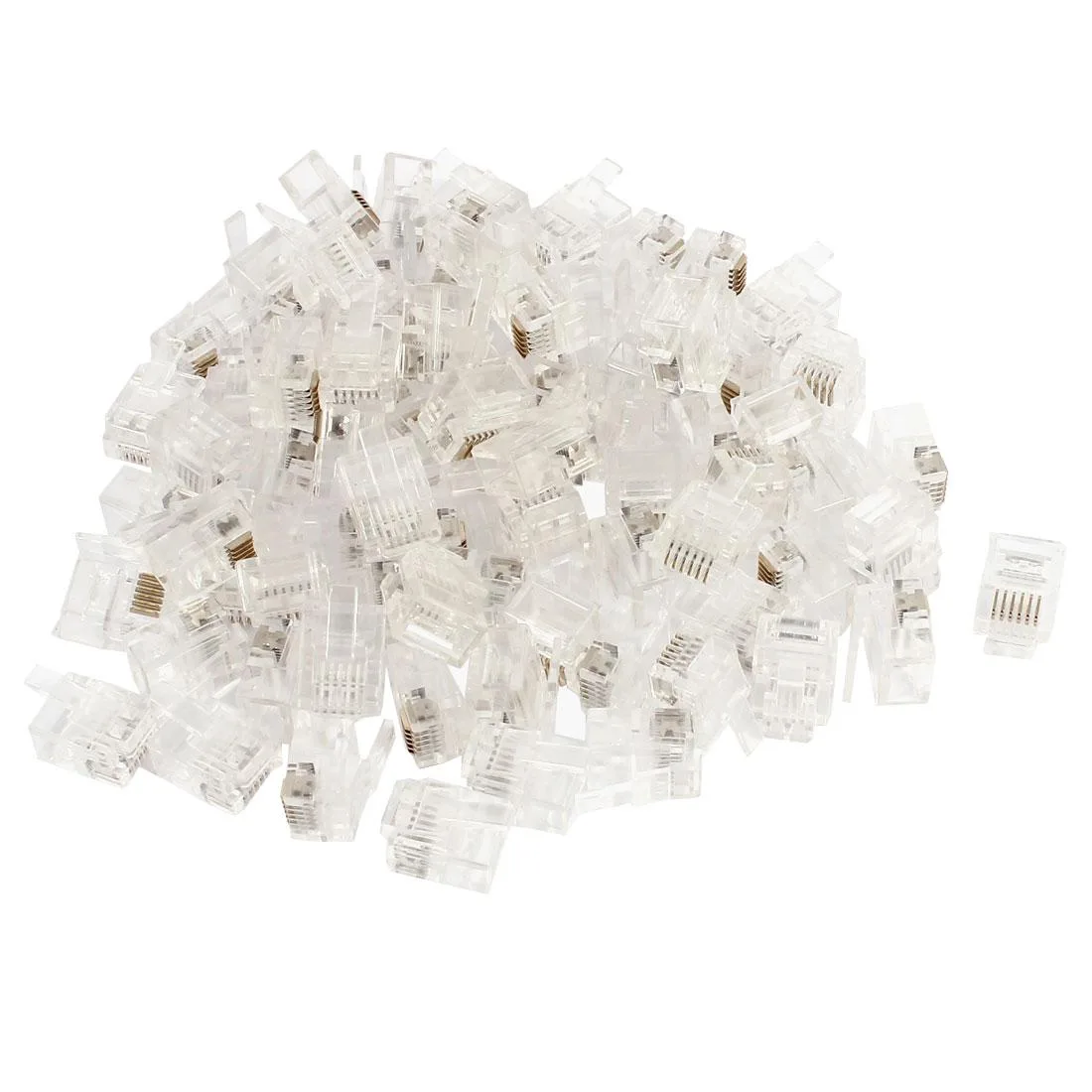 Unique-Bargains Unique-Bargains RJ12 6P6C Modular Plug Connector 80pcs — product photo