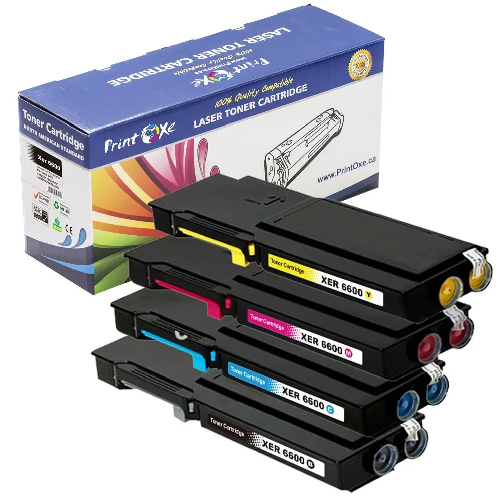 PrintOxe PrintOxe 4-Pack Toner Cartridges 106R2228/2225/2226/2227 for Xerox 6600/6605 — product photo