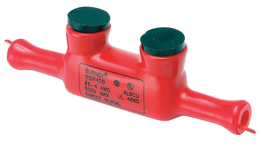 Burndy Burndy Direct Burial Splice Reducer 6AWG 2 Port In Line — product photo