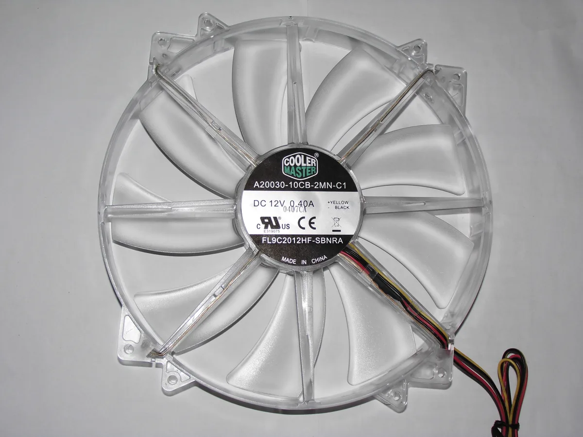 OEM Industries OEM Industries A20030-10CB-2MN-C1 200mm 30mm 12V 0.40A 2 Pin CPU Cooler — product photo