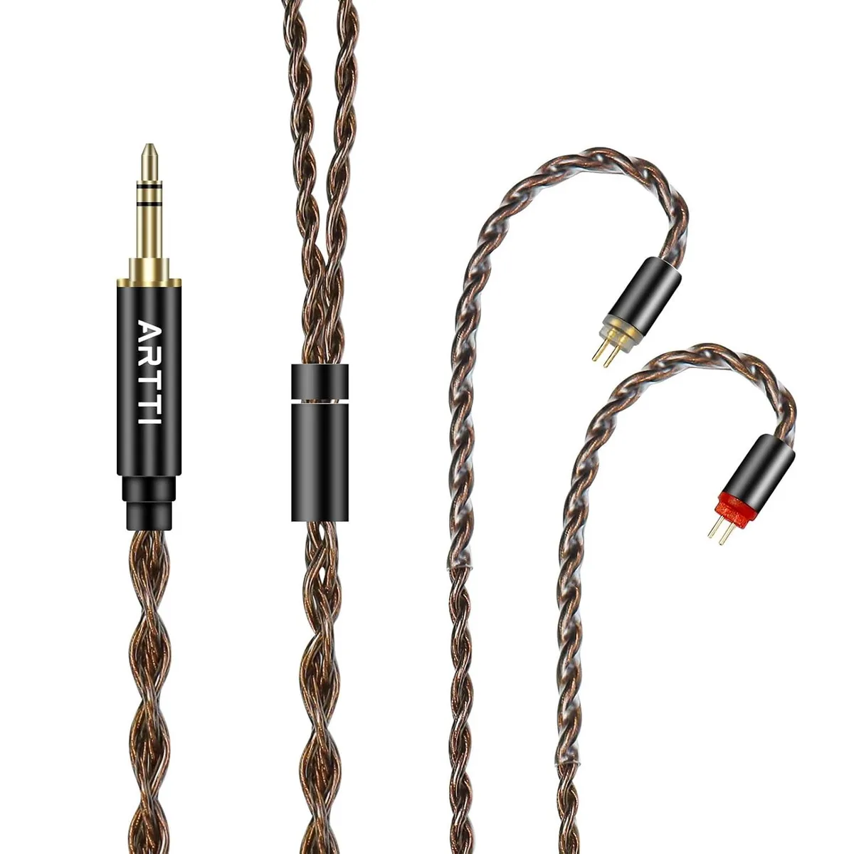 Brainwavz Brainwavz A1 Upgraded 4 Core Monocrystalline Copper Detachable Earphone Cable (2pin-.78mm 3.5mm) — product photo