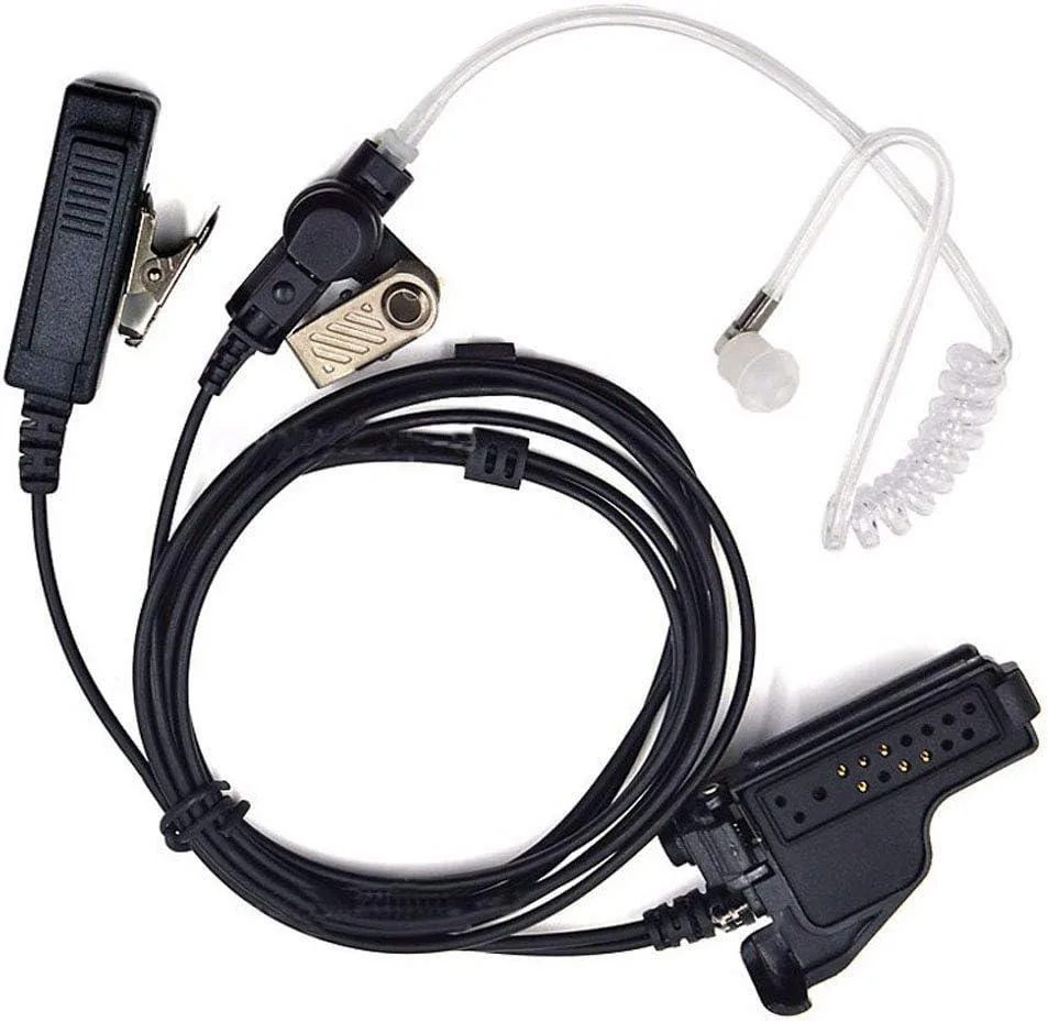 usbroway usbroway 2-Wire Acoustic Tube Earpiece Mic Headset for Motorola Two-Way Radio — product photo