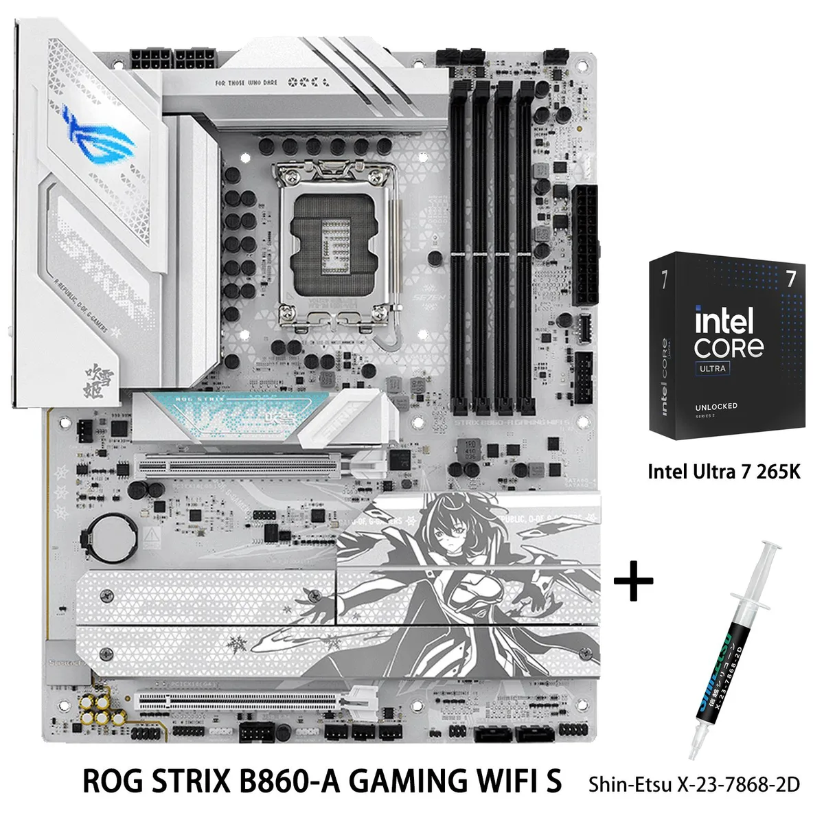 ASUS ASUS ROG STRIX B860-A Gaming WiFi S Motherboard & Intel Ultra 7 265K CPU Combo — product photo