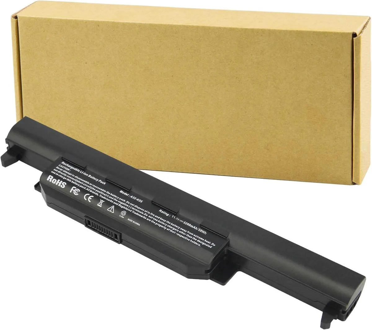 PISKEKAT PISKEKAT 6 Cell Li-ion 11.1V 5200mAh laptop battery for Asus A32 A33 A41 K55 X55 R500 — product photo