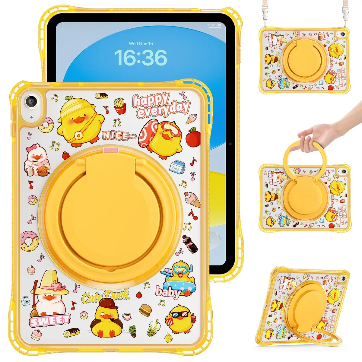 Werleo Werleo A3354 laptop case for iPad 11 11 inch 2025 and iPad 10 10.9 inch 2022 Yellow — product photo