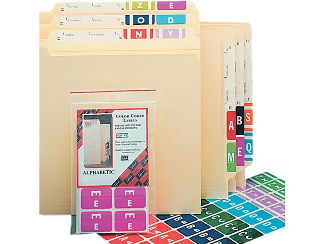 Smead Smead 67171 Alpha-Z Color-Coded Labels Letter A Red 100/Pack — product photo