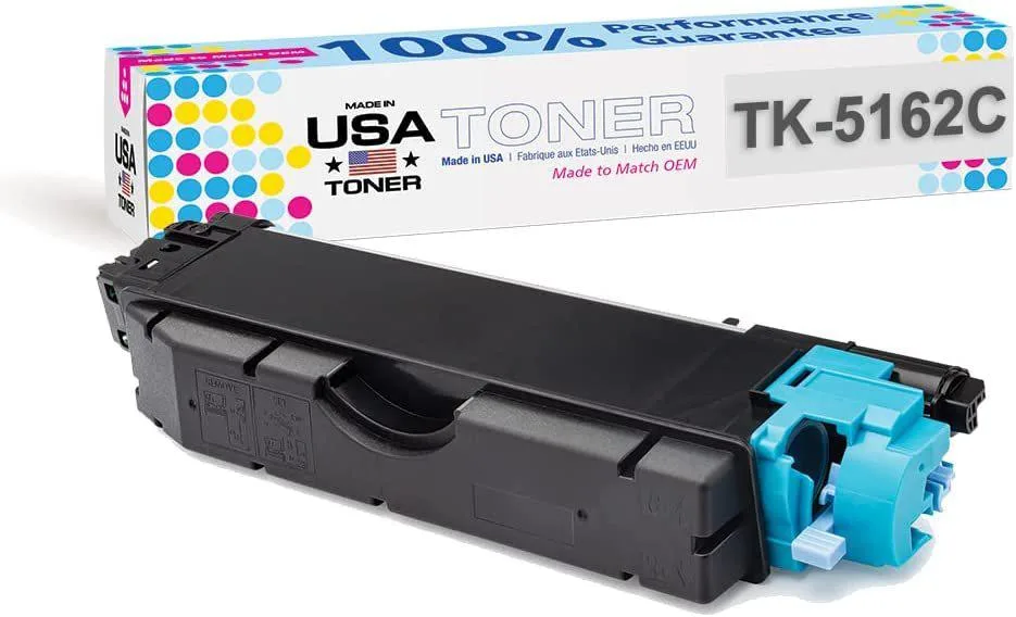 MADE IN USA TONER MADE IN USA TONER TK-5162C Cyan Toner Cartridge 12000 Pages — product photo
