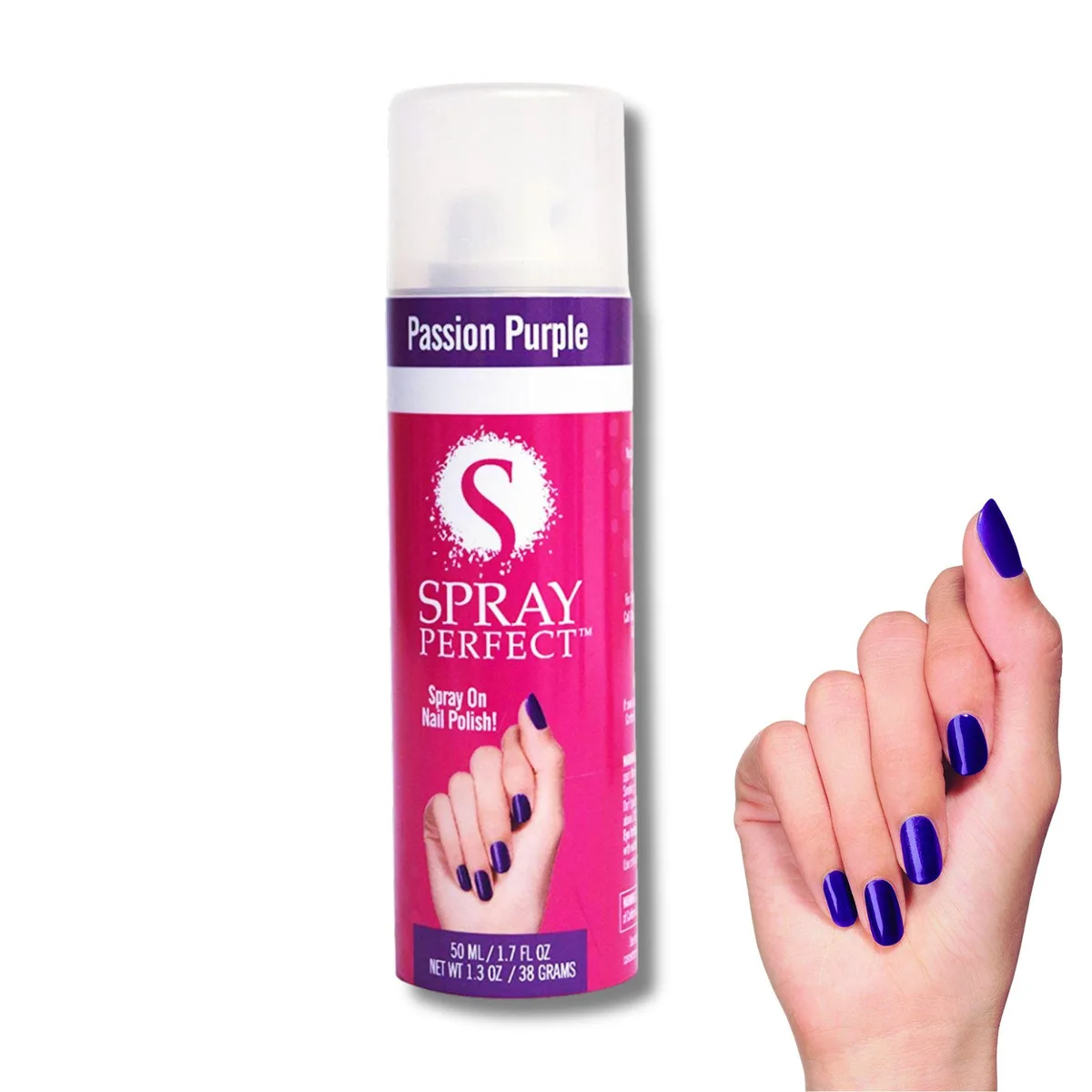 Jobar Jobar 89362100263 Spray-on Nail Polish Passion Purple 1.3 oz — product photo