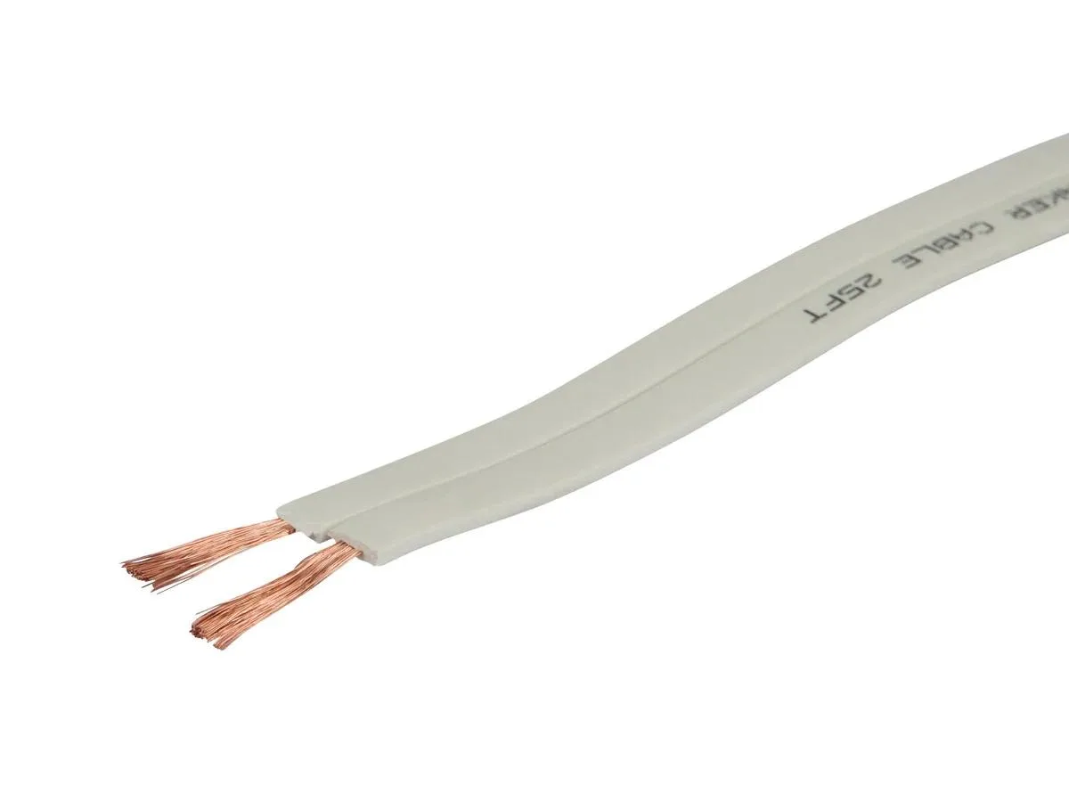 Monoprice Inc. Monoprice Inc. 111937 16AWG Flat CL2 Speaker Wire 250ft White — product photo