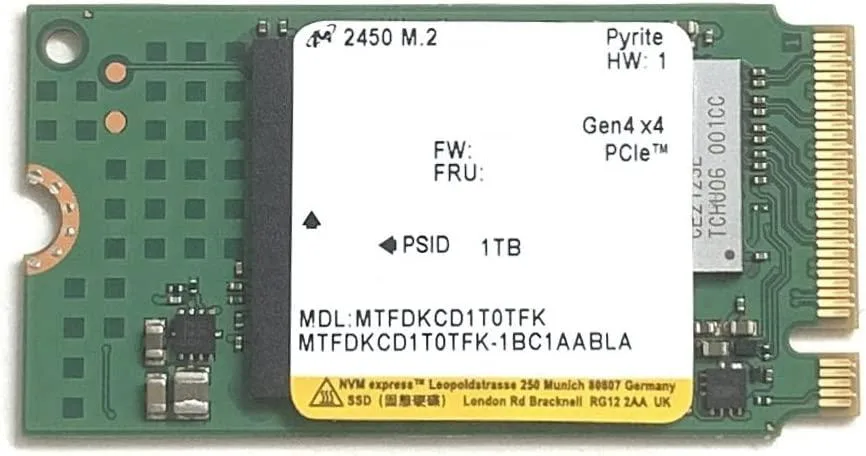 Corn Electronics Corn Electronics 1TB M.2 2242 NVMe 2450 MTFDKCD1T0TFK internal SSD — product photo