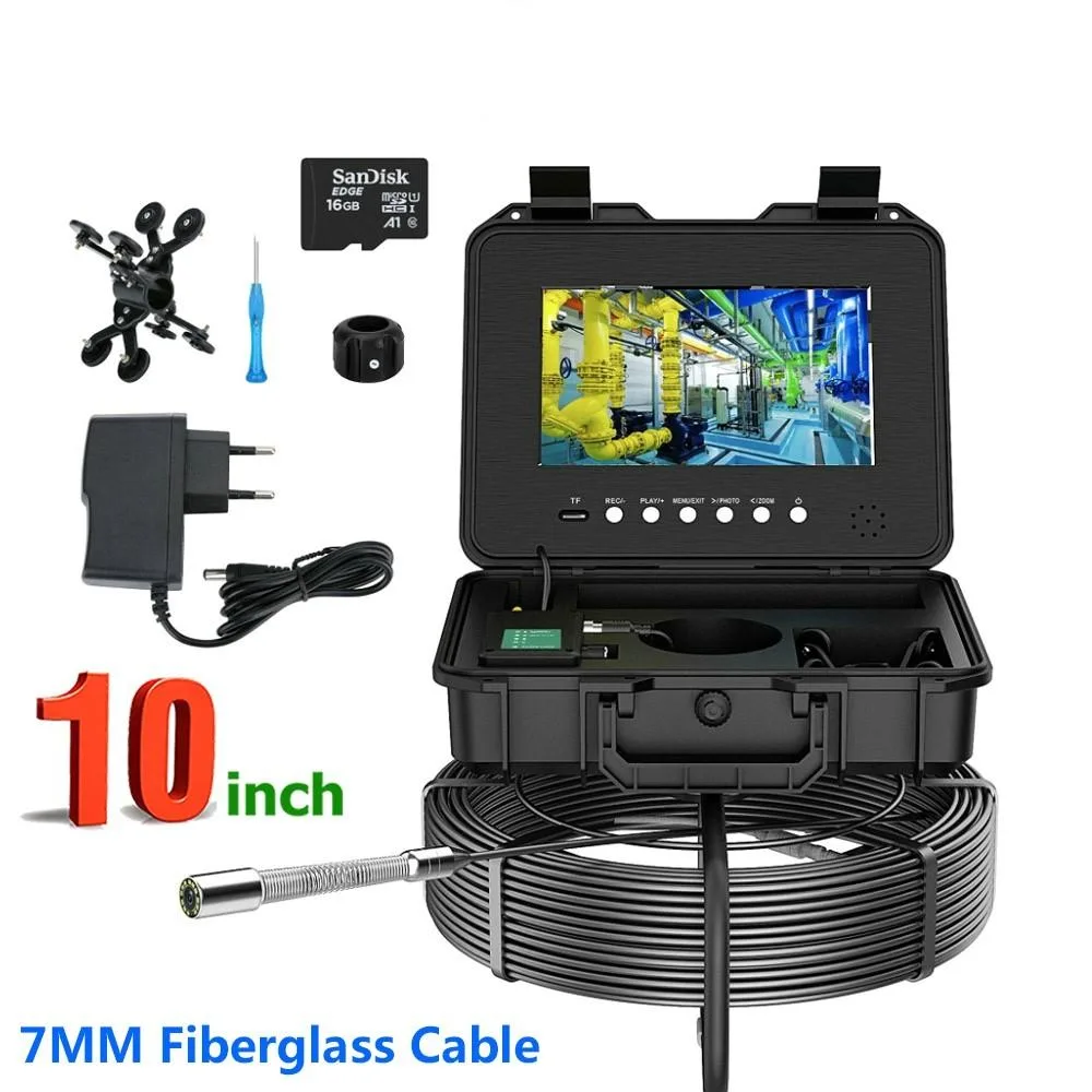 visiPower visiPower 10.1" AHD 1080P 2MP DVR Endoscope 7mm Cable 60m/196ft — product photo