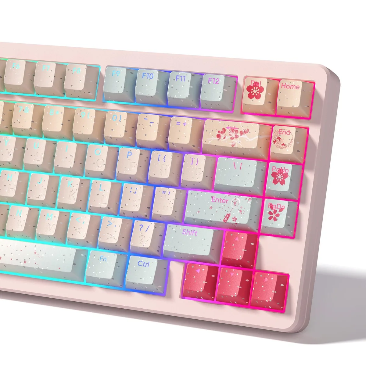 Womier Womier Japanese Cute PBT Keycaps Cherry Profile Doubleshot Pink 60 65 75 96 100 — product photo