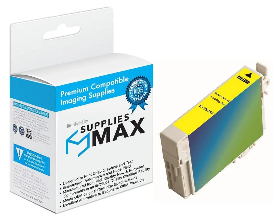 SuppliesMax SuppliesMax T078420 Yellow Inkjet Cartridge — product photo