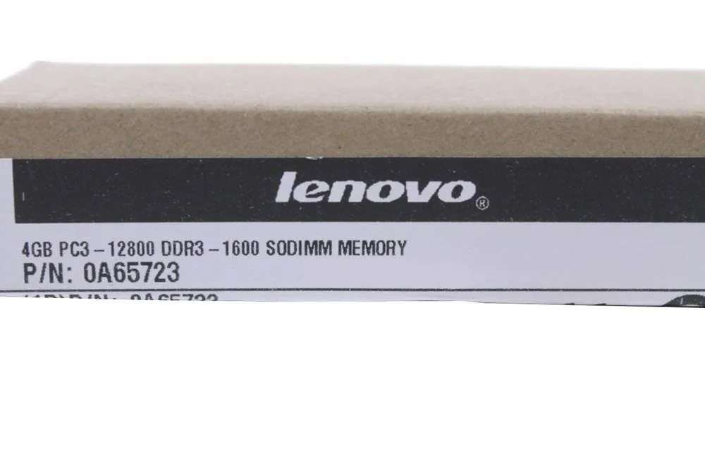 Lenovo Lenovo 4GB DDR3 1600 SODIMM PC3-12800 memory upgrade 0A65723 — product photo