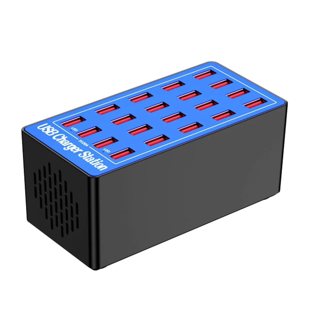 KEHIPI KEHIPI WLX-A5+ 20-Port 100W USB Charger Green — product photo