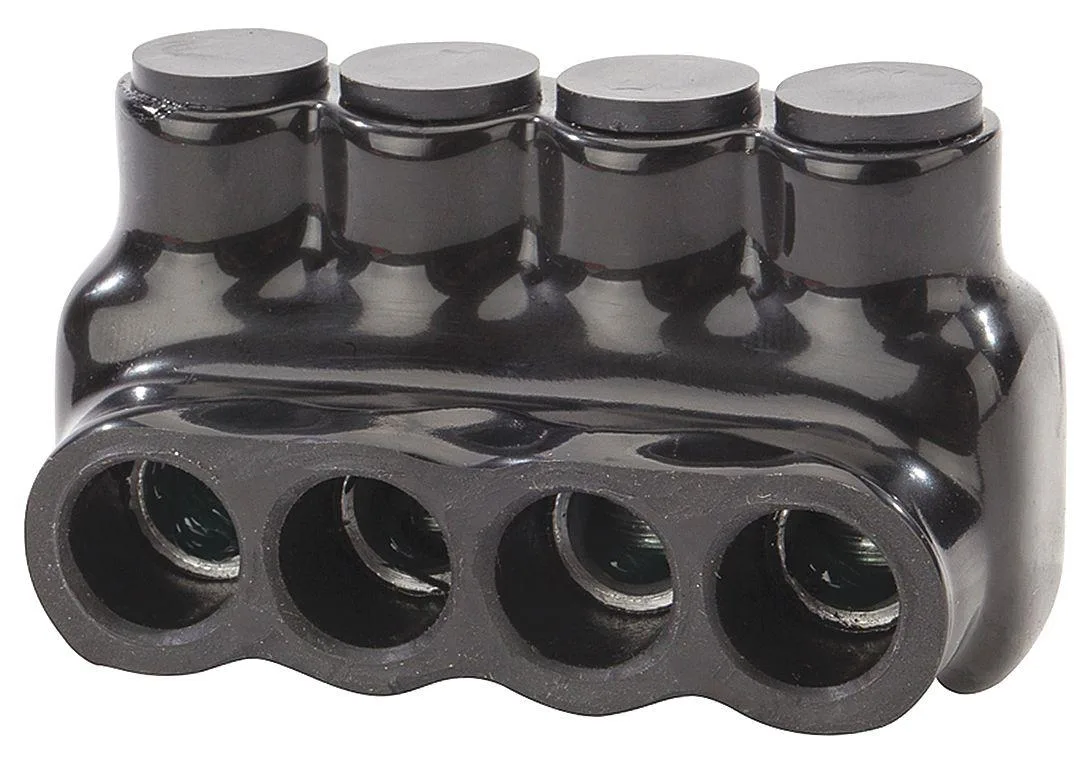 Polaris nsi Polaris nsi IPL1/0-4B Multitap Connector Aluminium Black Hex 4 Port — product photo