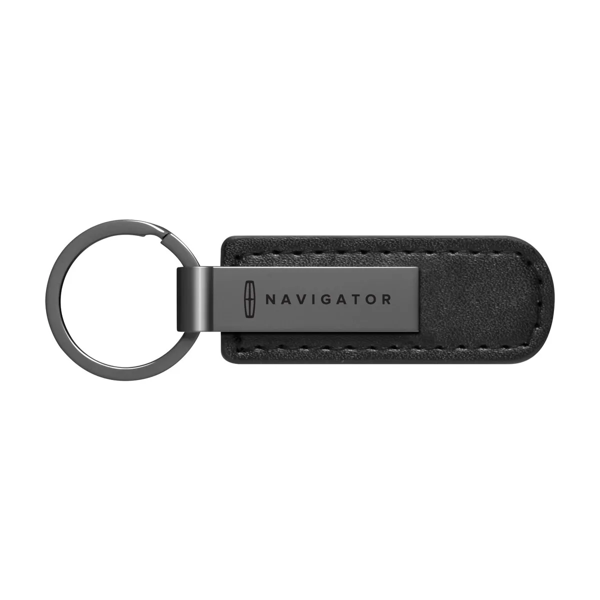 iPick Image, LLC iPick Image, LLC Lincoln Navigator Gunmetal Black PU Leather Key Chain Car Electronics Accessory — product photo