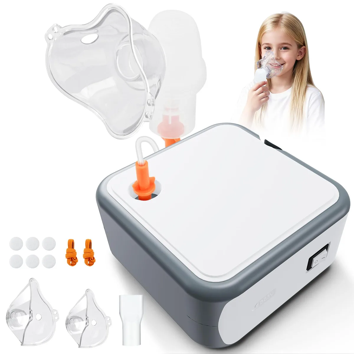 Belifu Belifu Portable Compressor Nebulizer Grey — product photo