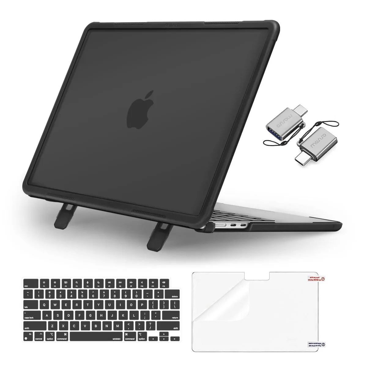 Mosiso Mosiso 2 in 1 Accessory MacBook Air 13 13.6 Case Black — product photo
