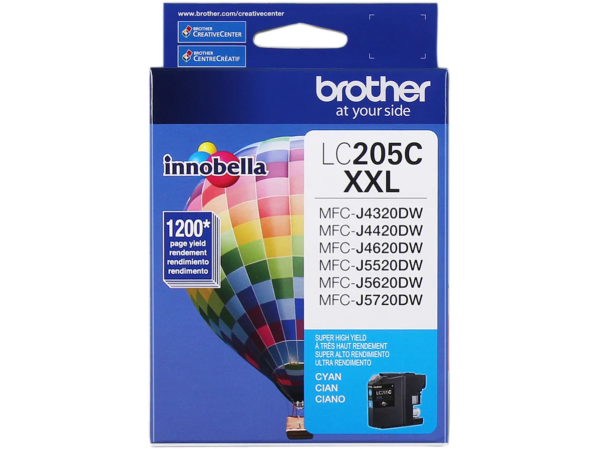 Brother Brother LC205C Cyan Ink Cartridge 1200 Pages — product photo