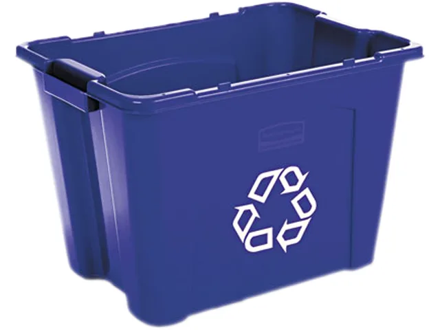 Rubbermaid Commercial Rubbermaid Commercial 571473 BLUE 14 gal Stacking Recycle Bin — product photo