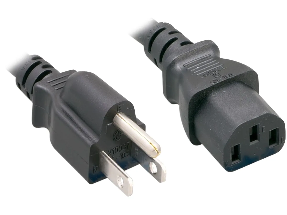 Nippon Labs Nippon Labs 30POW-10W1-14-01215 computer power cord 14 AWG 15 ft NEMA 5-15P to C13 — product photo