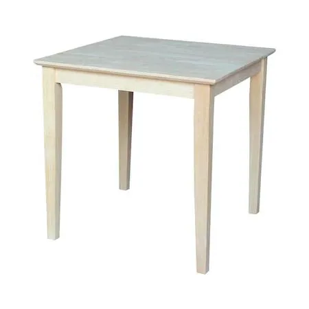 International Concepts International Concepts 3030 Square Solid Wood Dining Table Unfinished 30 — product photo