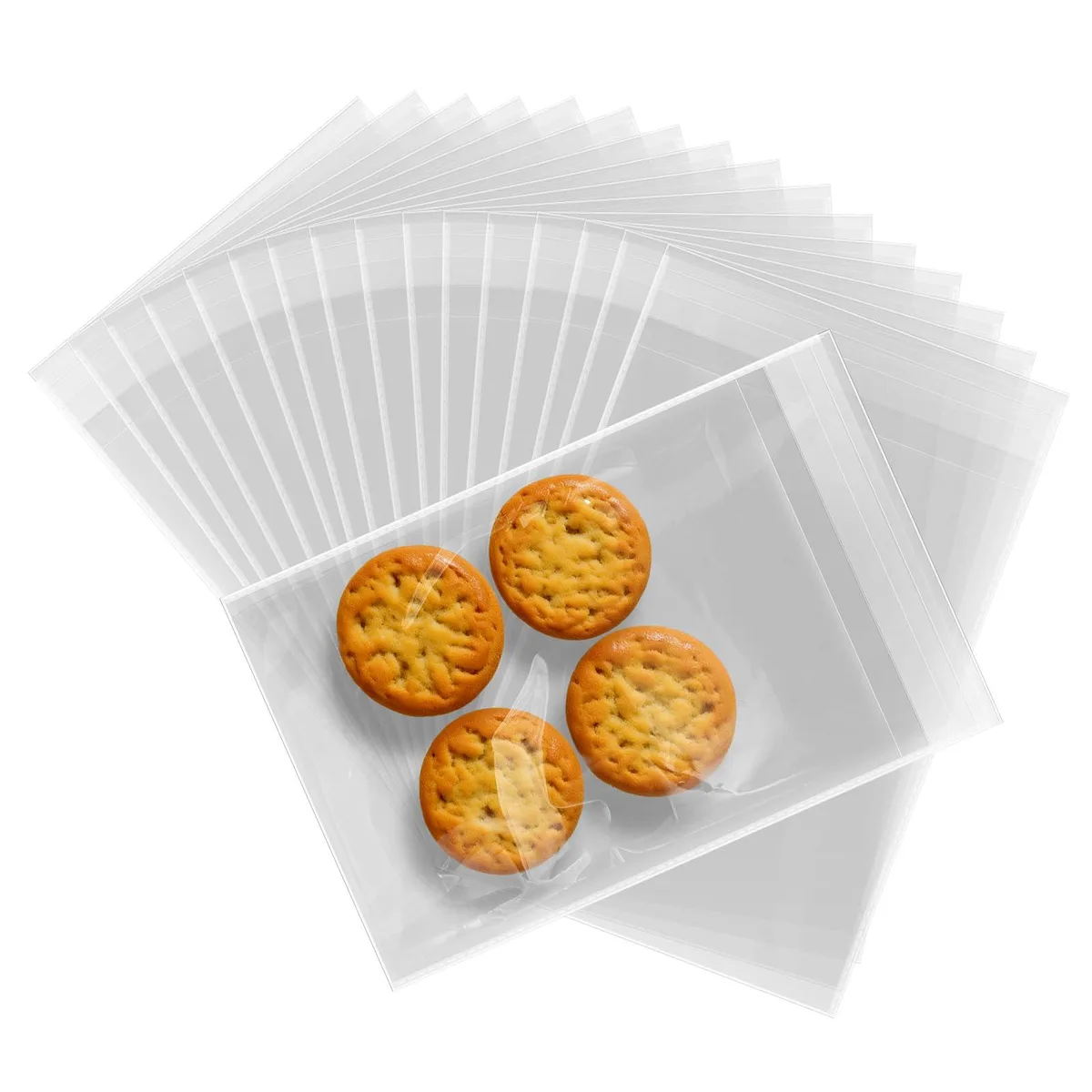  PRACPAC TSH0406 4"x6" Self Sealing Cellophane Bags 200pcs archive supply — product photo