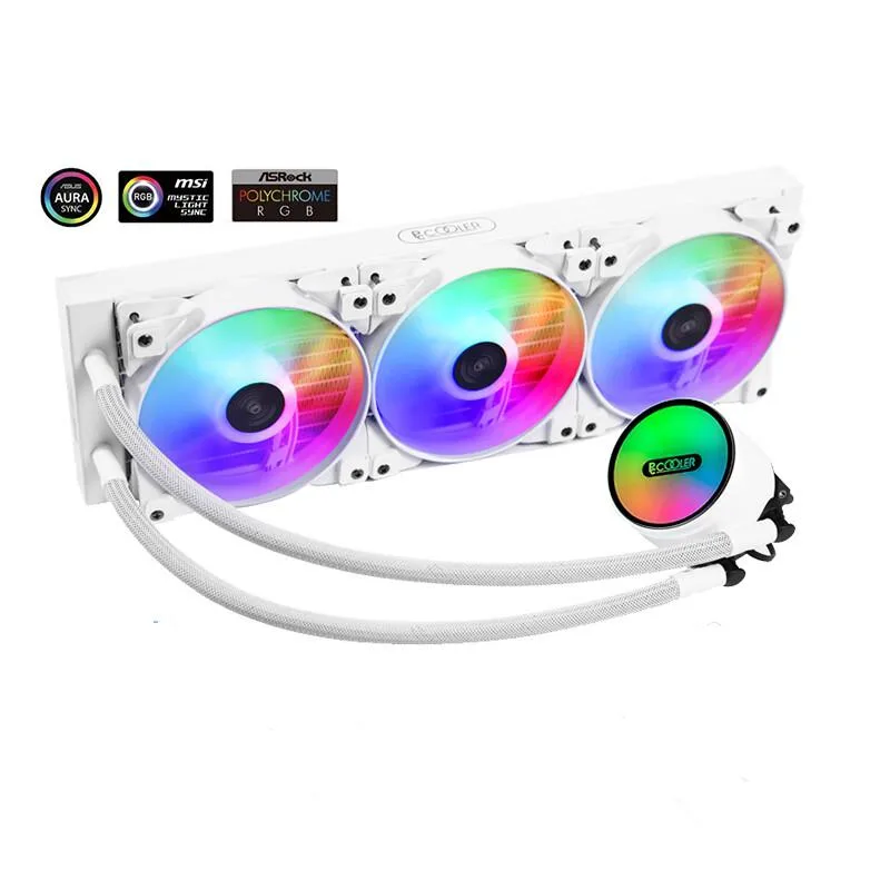 Corn Electronics Corn Electronics laptop cooling pad white 360 mm 3 fan 120 mm ARGB — product photo
