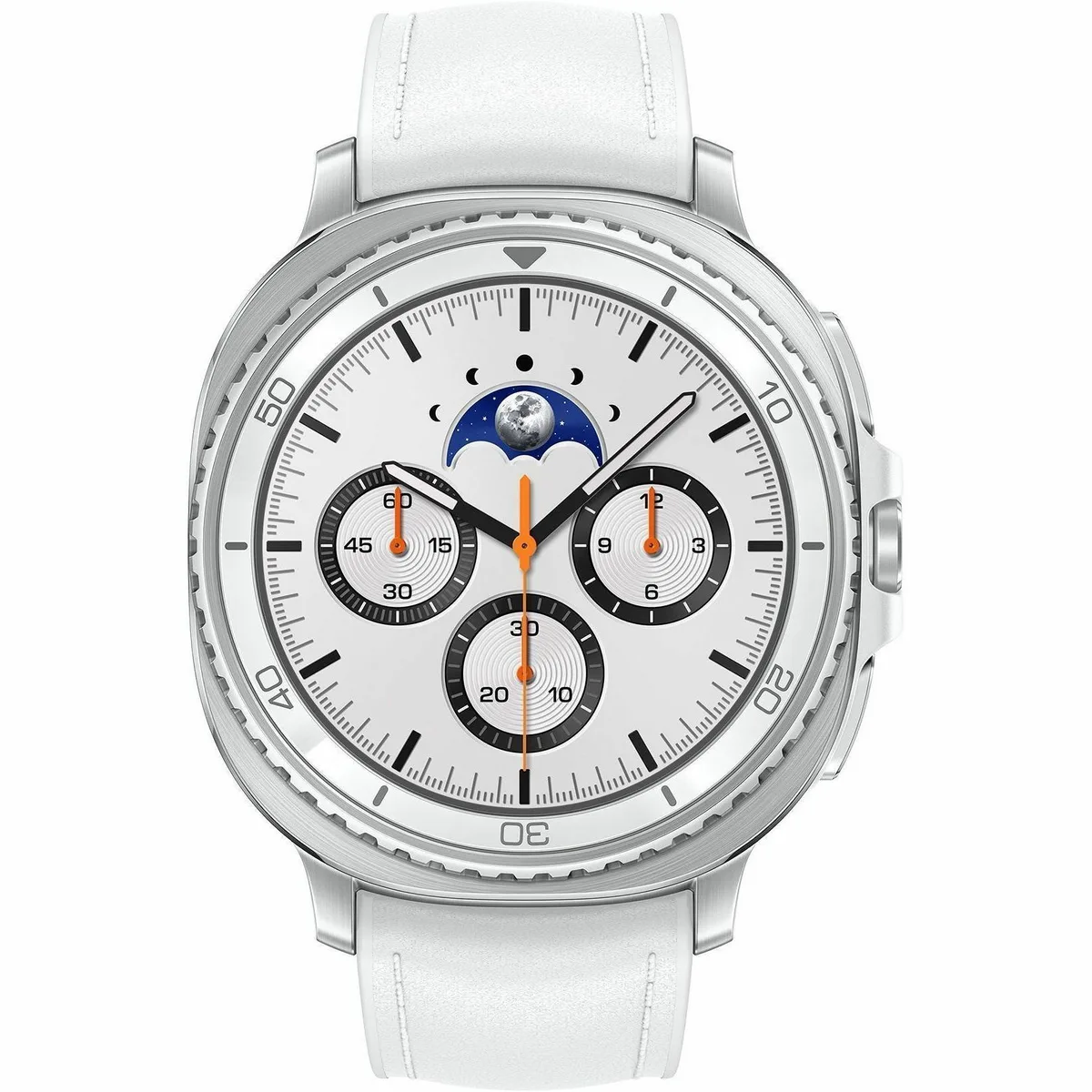 SAMSUNG SAMSUNG SM-L505UZWAXAA Galaxy Watch8 Classic 46mm LTE White smart watch — product photo