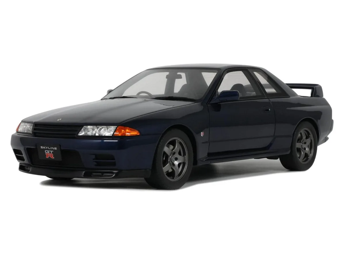 OttOmobile OttOmobile 1993 Nissan Skyline GT-R BNR32 RHD Dark Blue Pearl 1/18 Limited 2000 hobby collectible — product photo