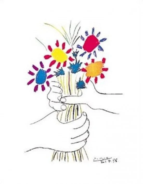 Petit Fleurs poster print by Pablo Picasso 11 x 14 inches