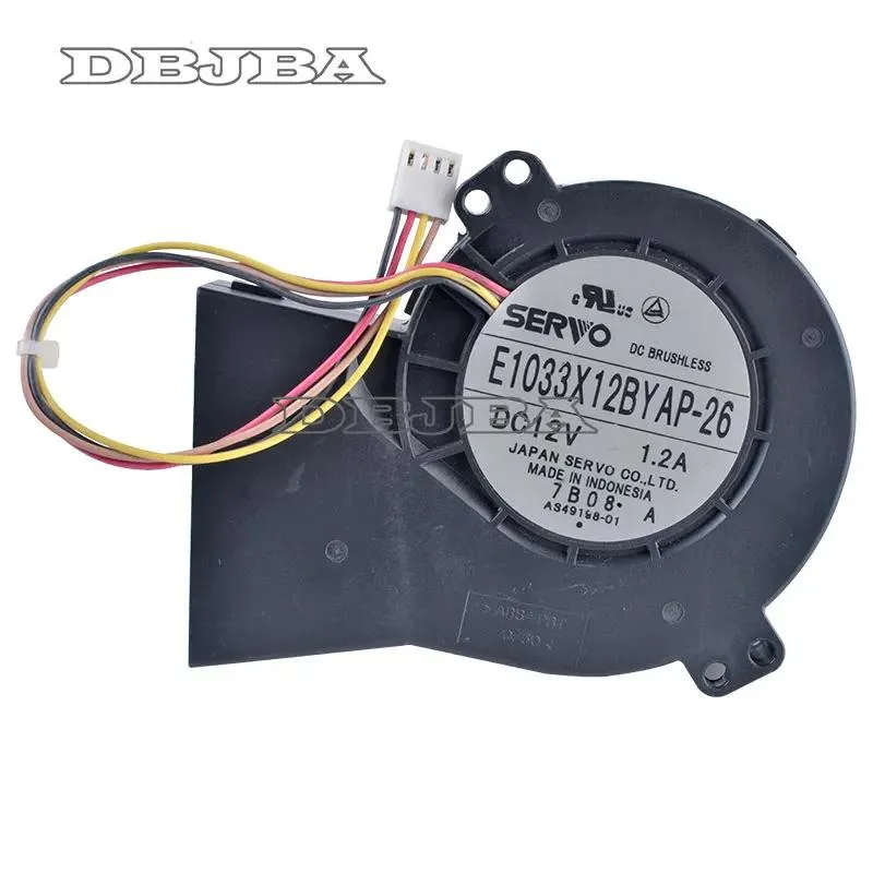 DBTLAP DBTLAP E1033X12BYAP-26 9733 12V 1.20A 4pin centrifugal turbo blower cooling fan — product photo