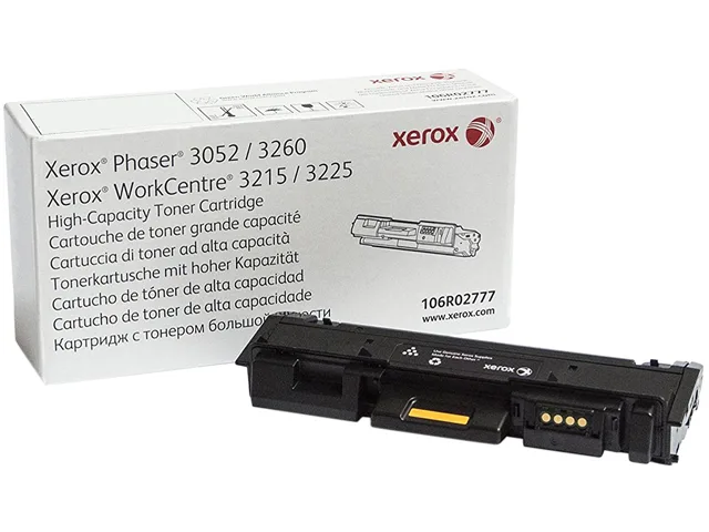 XEROX Xerox 106R02777 Black High Yield Toner Cartridge 3000 Pages — product photo