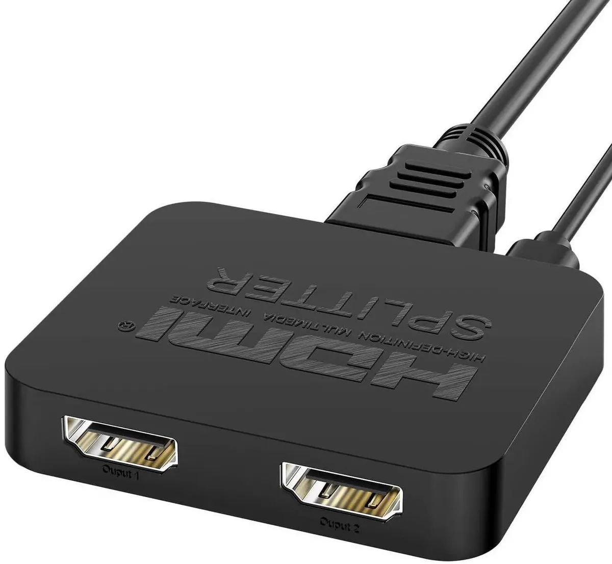 Vszerda Vszerda HDMI Splitter 1×2 4K 30Hz with HDMI &amp; USB-Micro Cables — product photo
