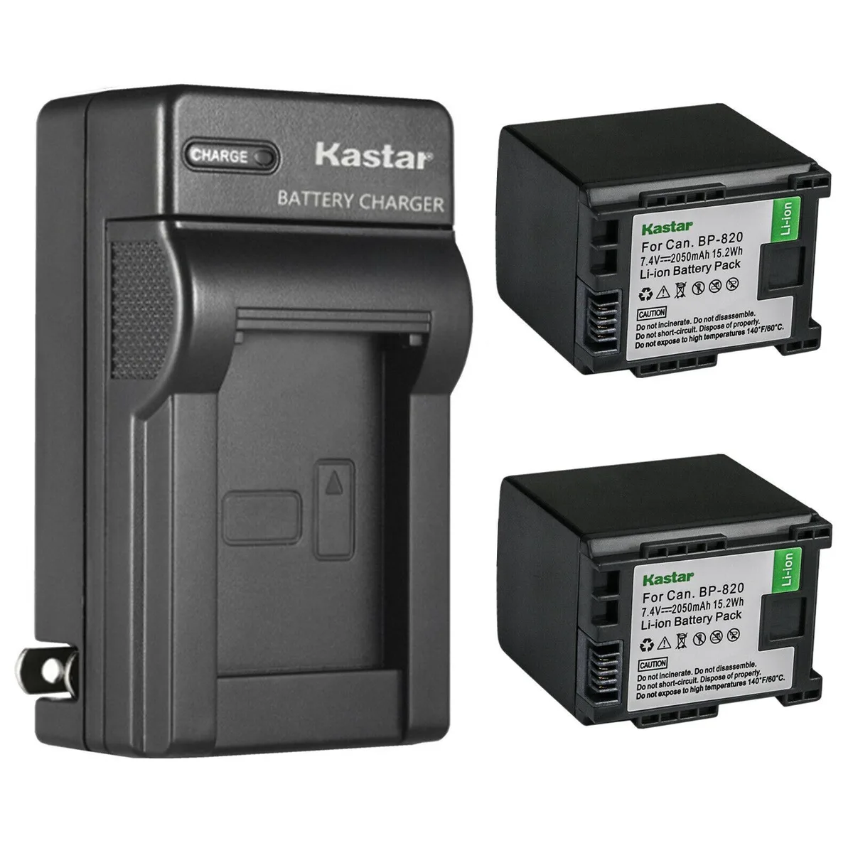 Kastar Kastar 2-Pack BP-820/BP-828 Battery &amp; CG-800 Charger Kit — product photo