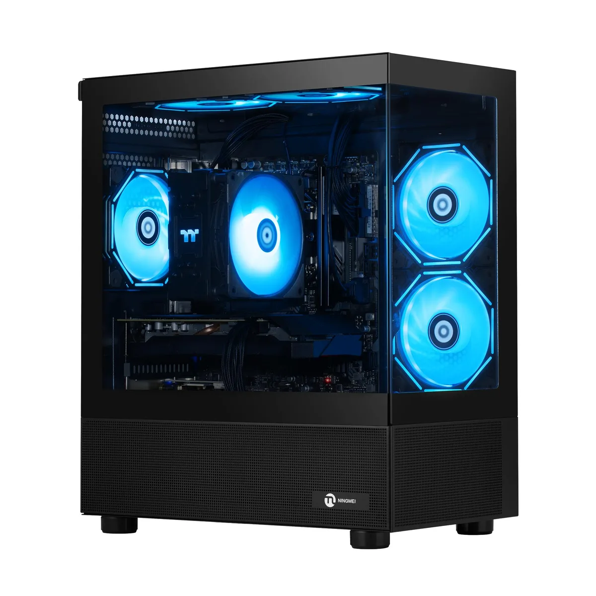 NINGMEI NINGMEI Ryzen 5 5500 GTX 1660 Super 16GB 1TB NVMe 650W Black gaming PC — product photo