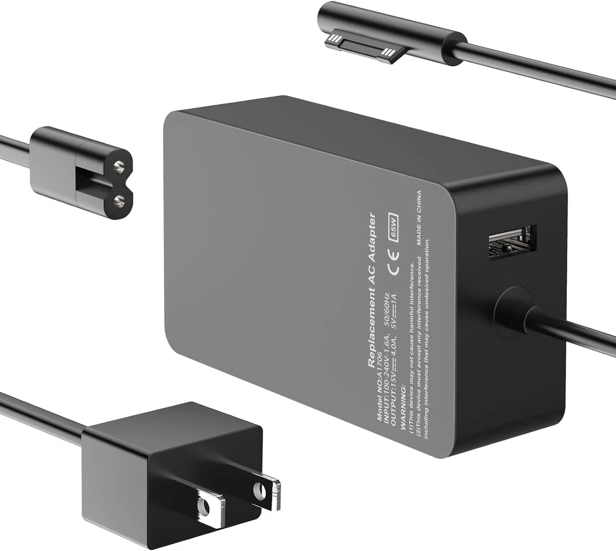 FLEANE FLEANE Surface Pro Charger 65W 10 Ft Cord — product photo