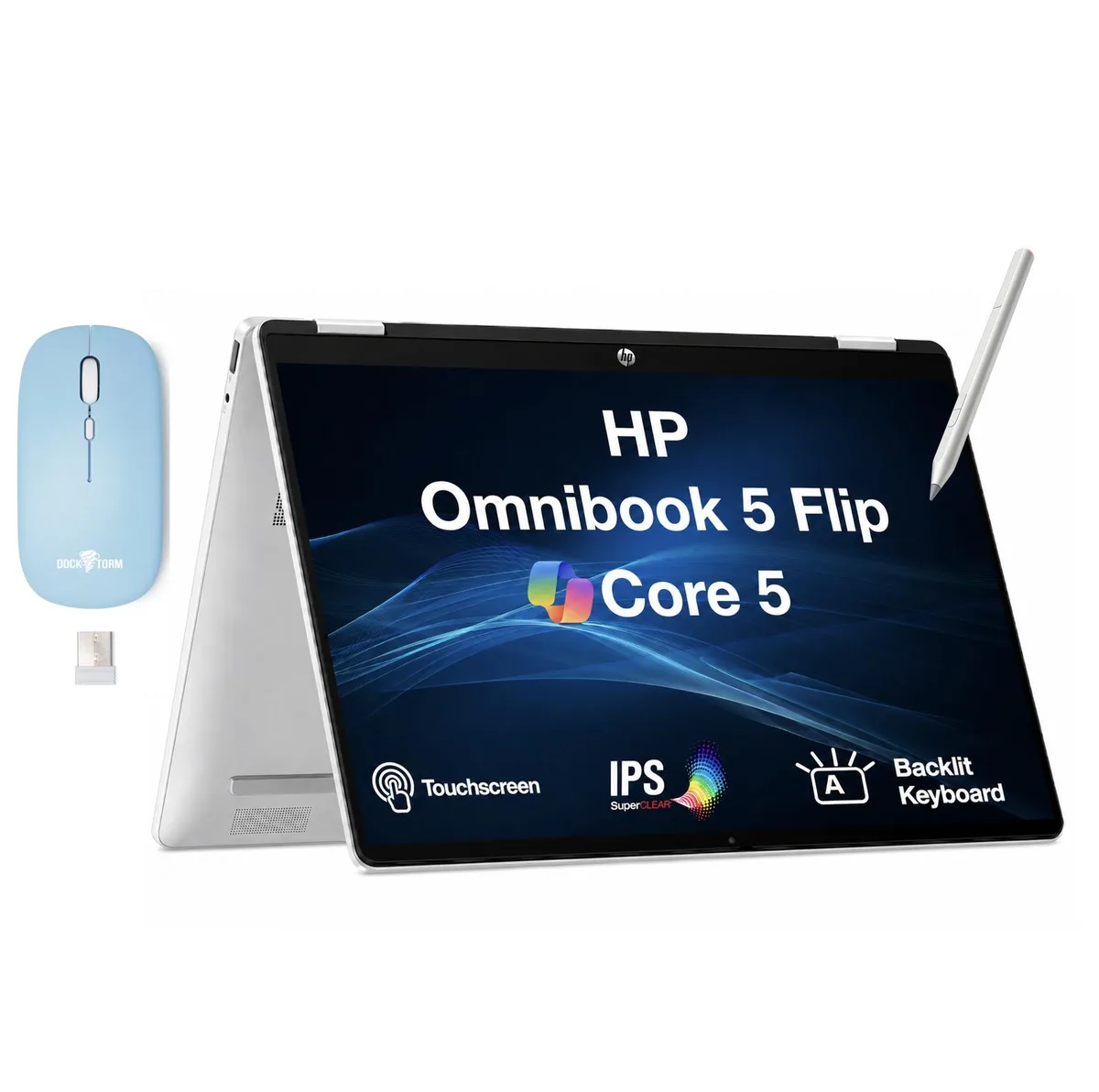 HP HP OmniBook 5 Flip 14.0" Touchscreen Intel Core 5 120U 16GB LPDDR5 4TB SSD — product photo