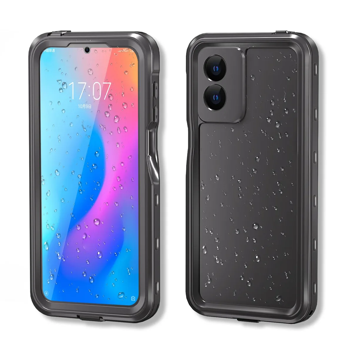 BONAEVER BONAEVER Waterproof Case for Motorola Moto G Play 4G 2024 Black — product photo