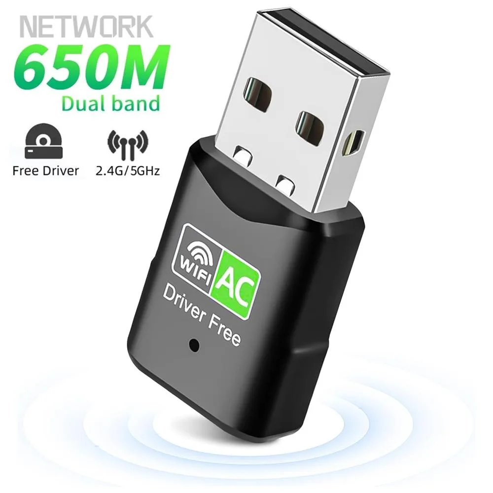 IHDAPP IHDAPP AC650 USB Wi-Fi adapter dual-band 2.4/5.8 GHz — product photo