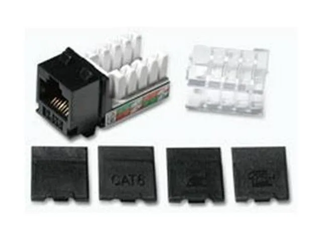 Cables To Go Cables To Go 29313 Cat6 RJ45 UTP Keystone Jack Black — product photo