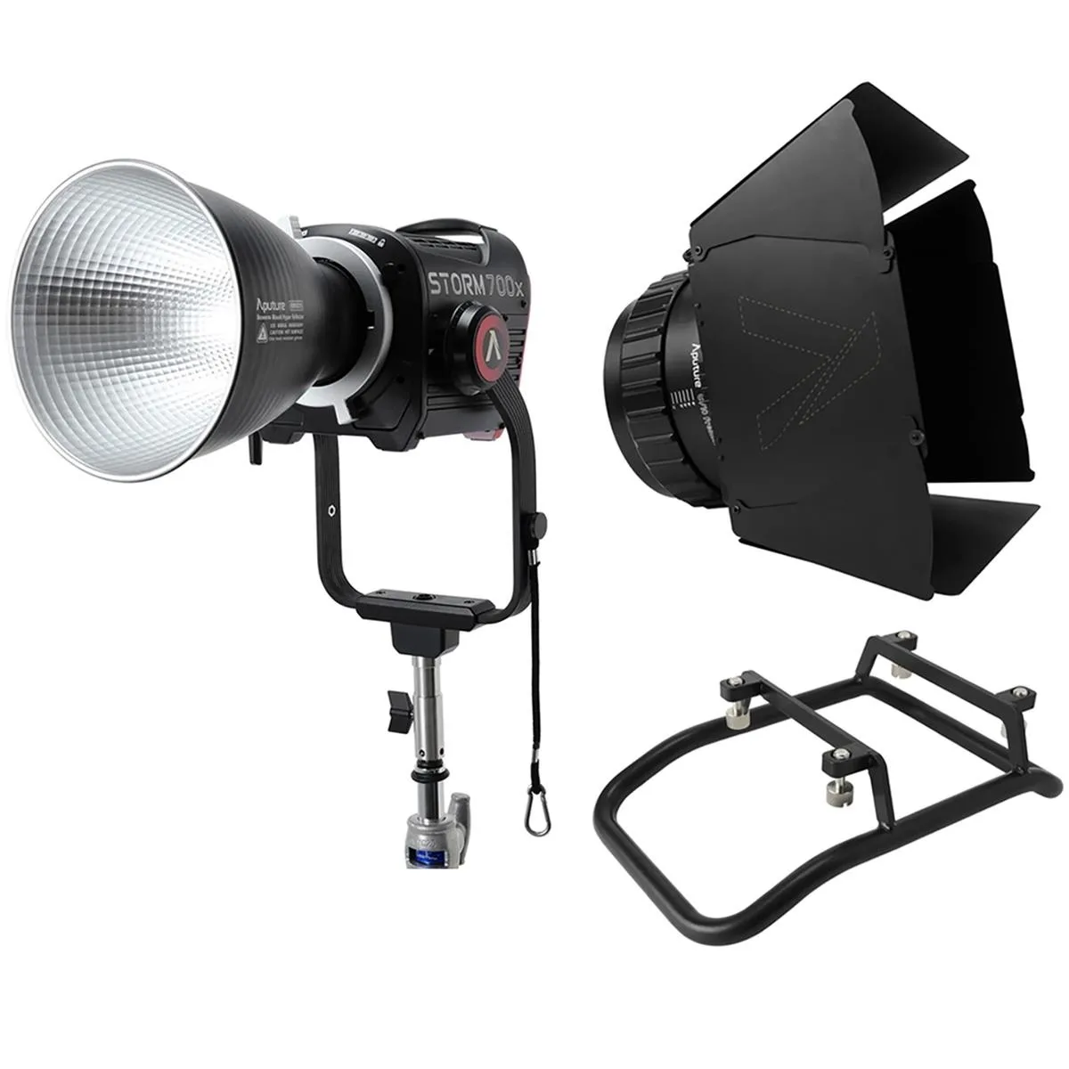 Aputure Aputure STORM 700x 700W BLAIR LED Light Kit with CF10 Fresnel, Barn Doors, Skid — product photo
