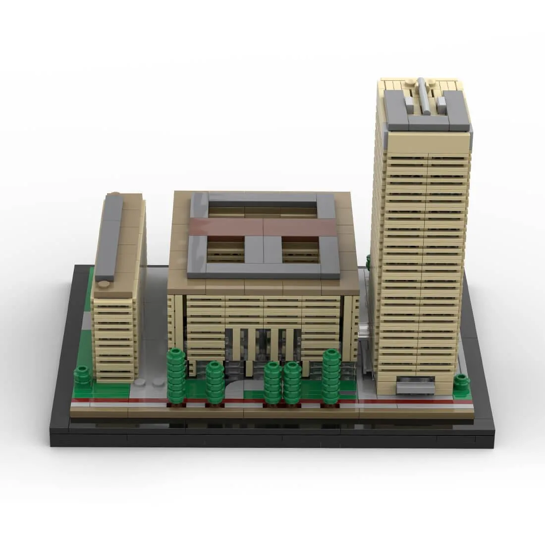 ZITIANYOUBUILD ZITIANYOUBUILD MOC-161812 Frankfurt Skyline 974PCS Building Set — product photo