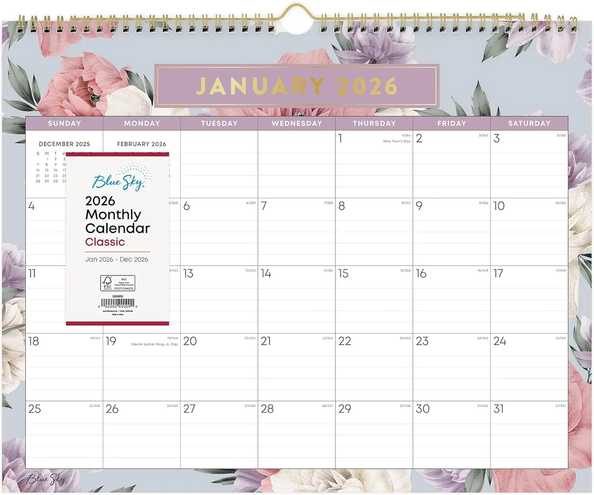 Blue Sky The Color of Imagination, LLC Blue Sky The Color of Imagination, LLC 144076-26 2026 Monthly Wall Calendar 15" x 12 — product photo
