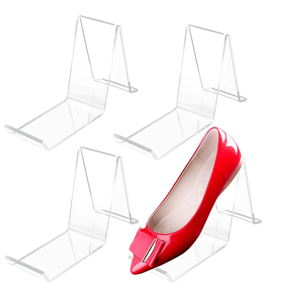  Wresty Acrylic Shoe Display Stands 4 pcs 15x8x4 cm Clear — product photo